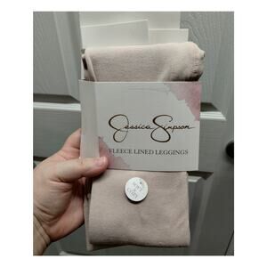 Jessica Simpson NEW Size Small/Medium Pink Fleece Lined Leggings *ONE PAIR ONLY*